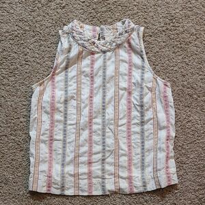 St. John's Bay Multicolor Textured Top Size Large